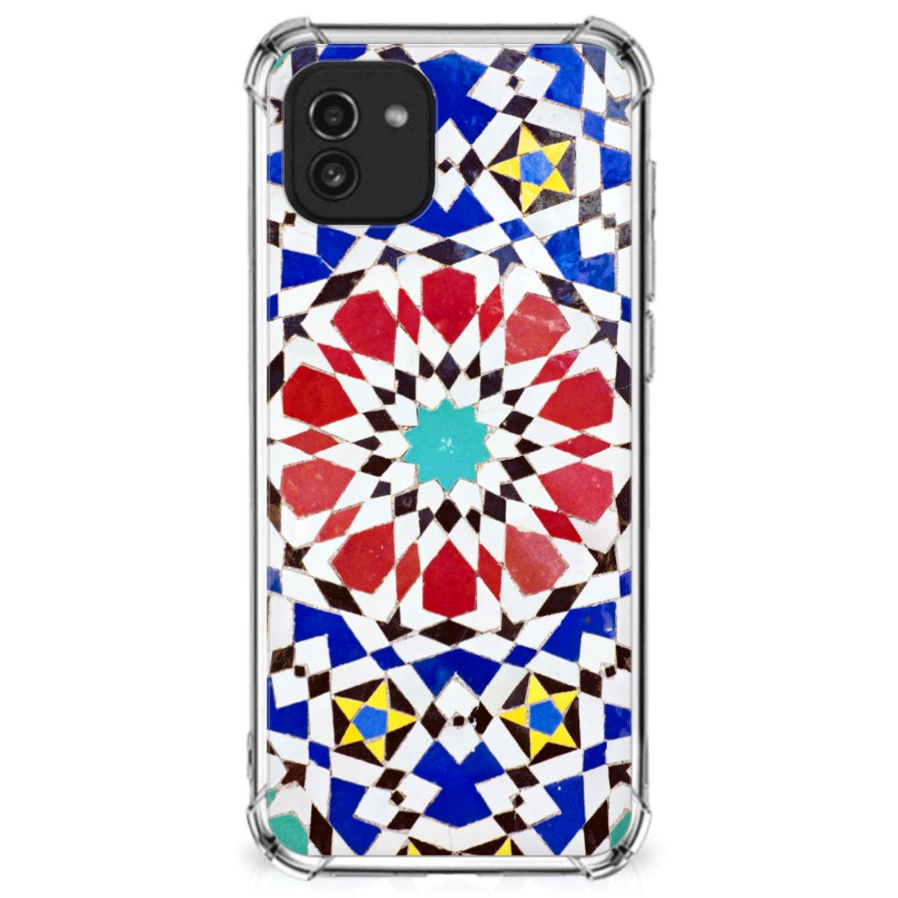 Samsung Galaxy A03 Anti-Shock Hoesje Mozaïek B2C Telecom
