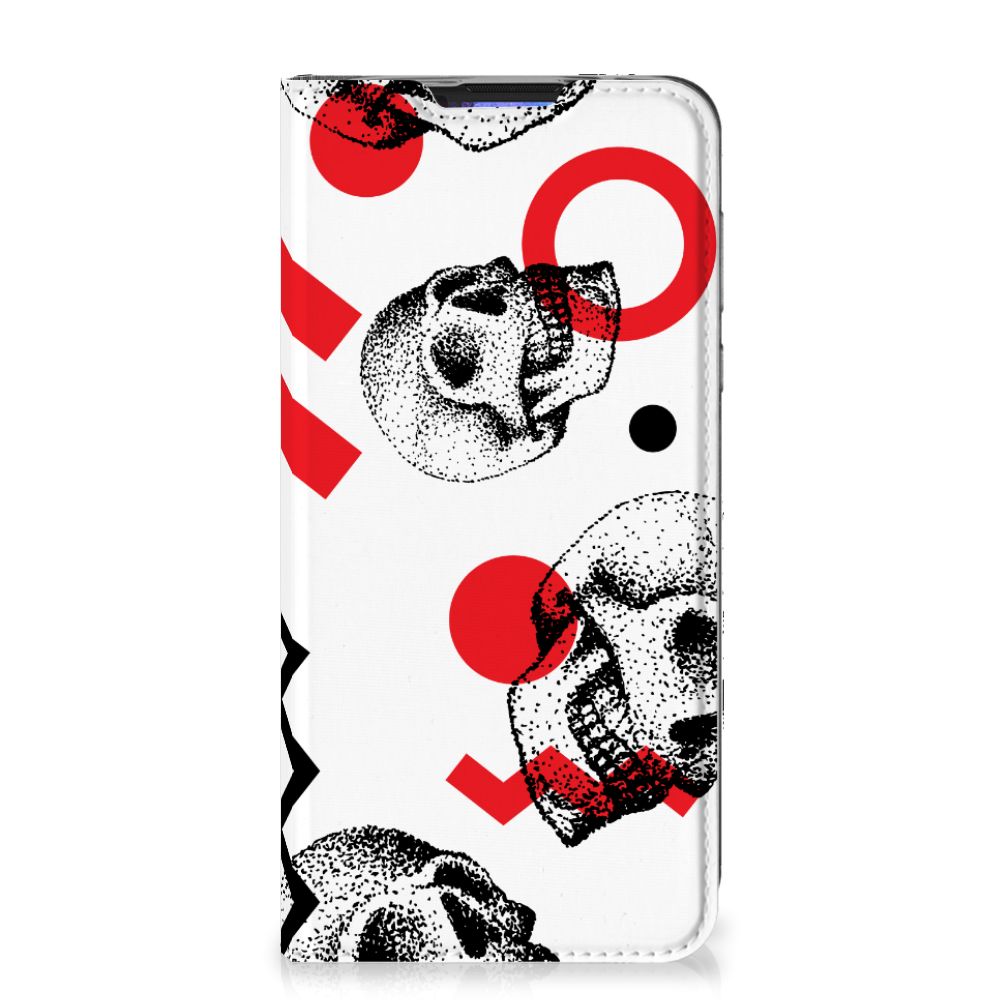 Mobiel BookCase Motorola Moto G Pro Skull Red - B2C Telecom