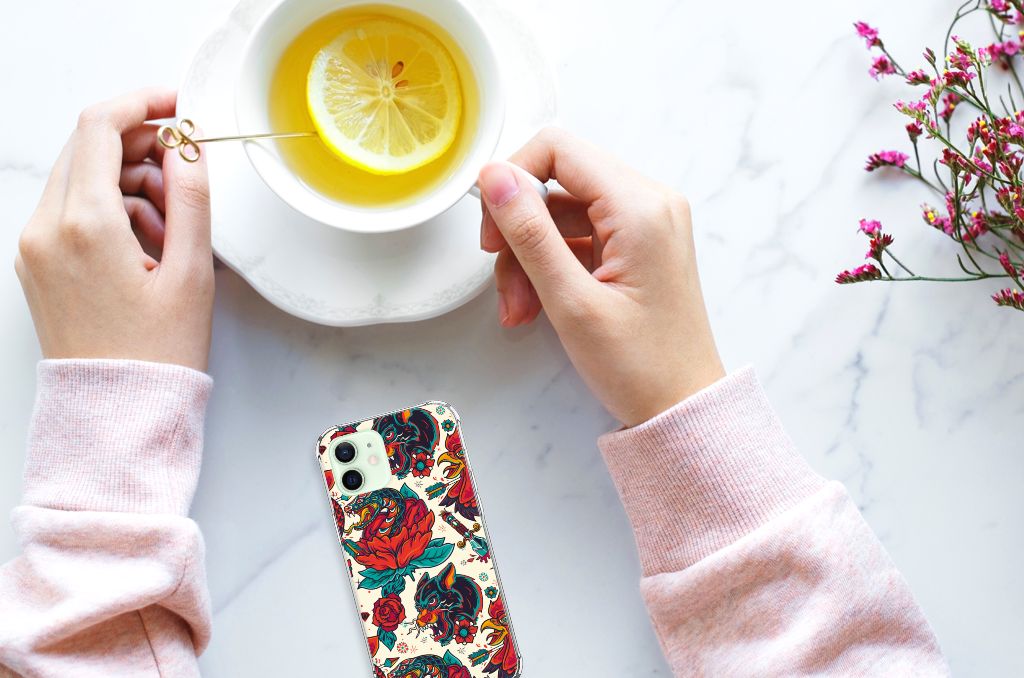 Anti-shock Hoesje met foto voor iPhone 12 Mini Old Skool B2C Telecom