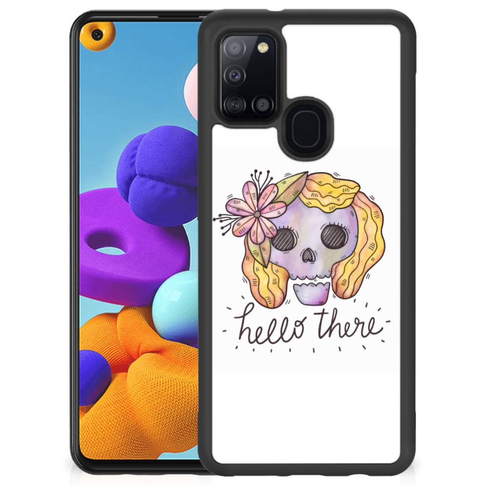 Mobiel Case Samsung Galaxy A21s Boho Skull B2C Telecom