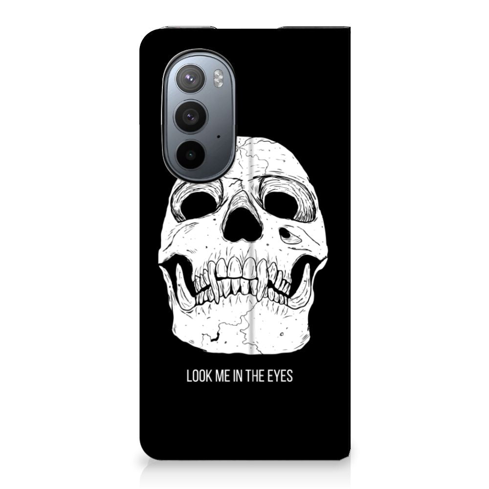 Mobiel BookCase Motorola Edge 30 Pro Skull Eyes - B2C Telecom