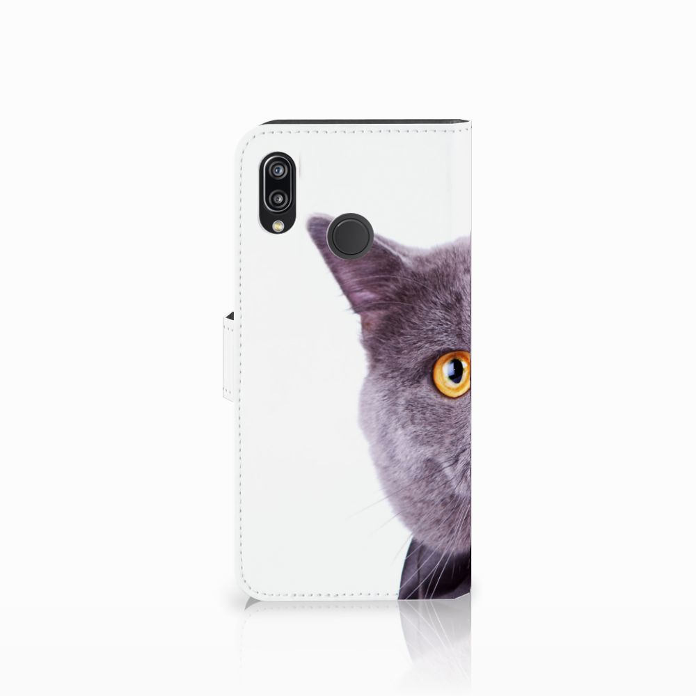 Huawei P20 Lite Telefoonhoesje met Pasjes Kat