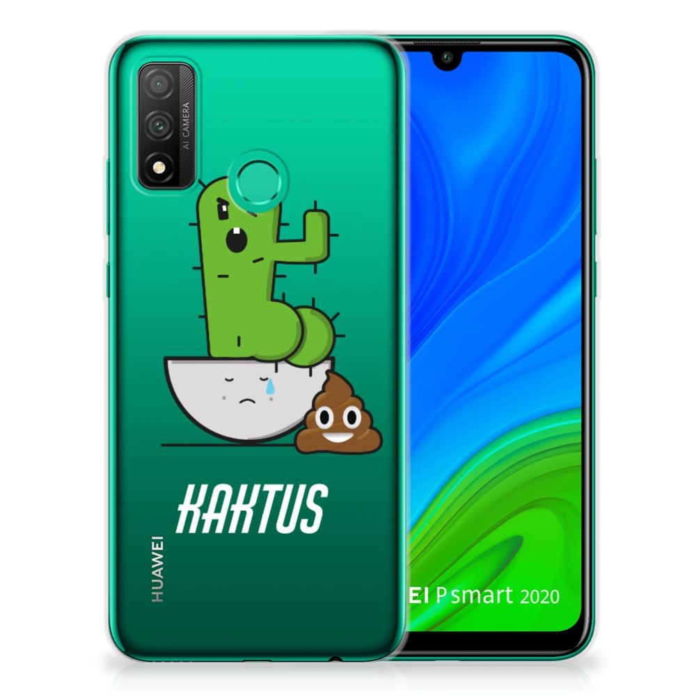 Huawei P Smart 2020 Telefoonhoesje met Naam Cactus Poo B2C Telecom