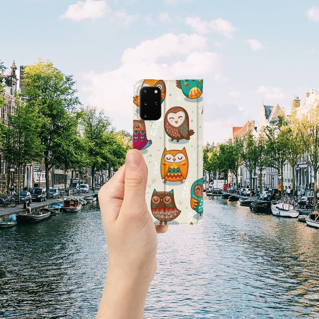 Samsung Galaxy S20 Plus Hoesje maken Vrolijke Uilen - B2C Telecom