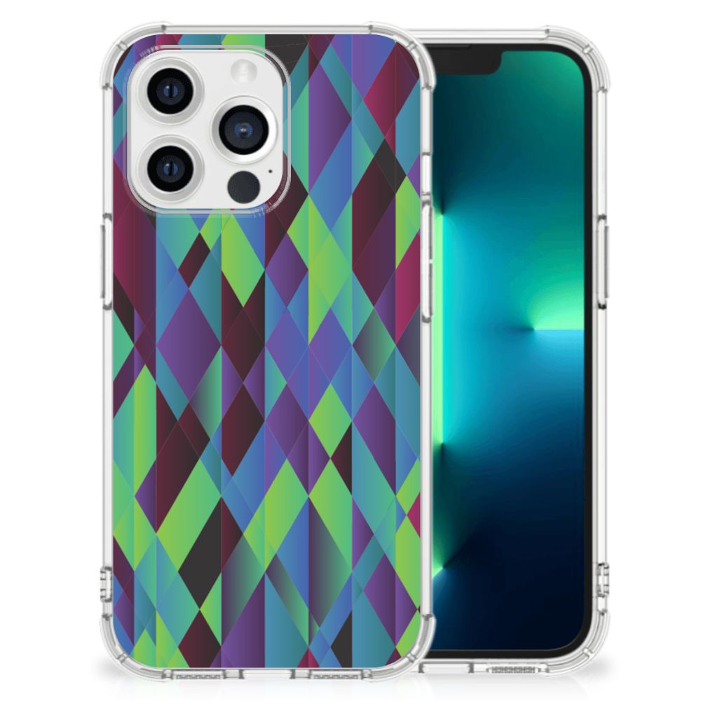 Apple iPhone 13 Pro Shockproof Case Abstract Green Blue B2C Telecom
