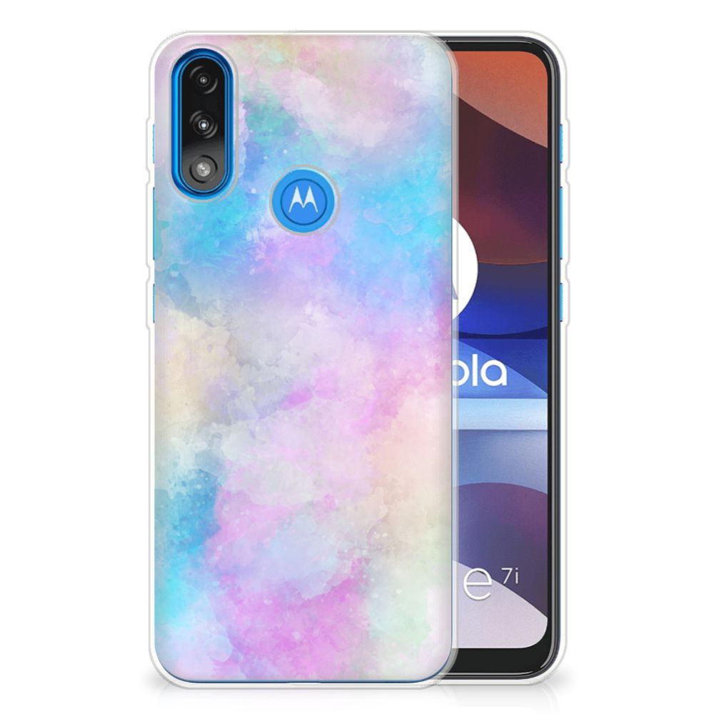 Hoesje maken Motorola Moto E7/E7i Power Watercolor Light