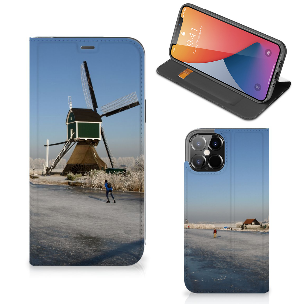 iPhone 12 Pro Max Book Cover Schaatsers - B2C Telecom