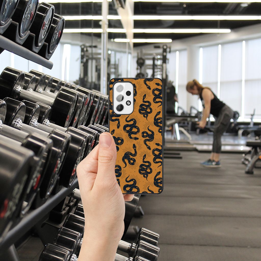 Dierenprint Telefoonhoesje voor Samsung Galaxy A73 Snakes B2C Telecom
