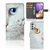 Samsung Galaxy A32 4G Telefoonhoesje met Pasjes Witte Kat