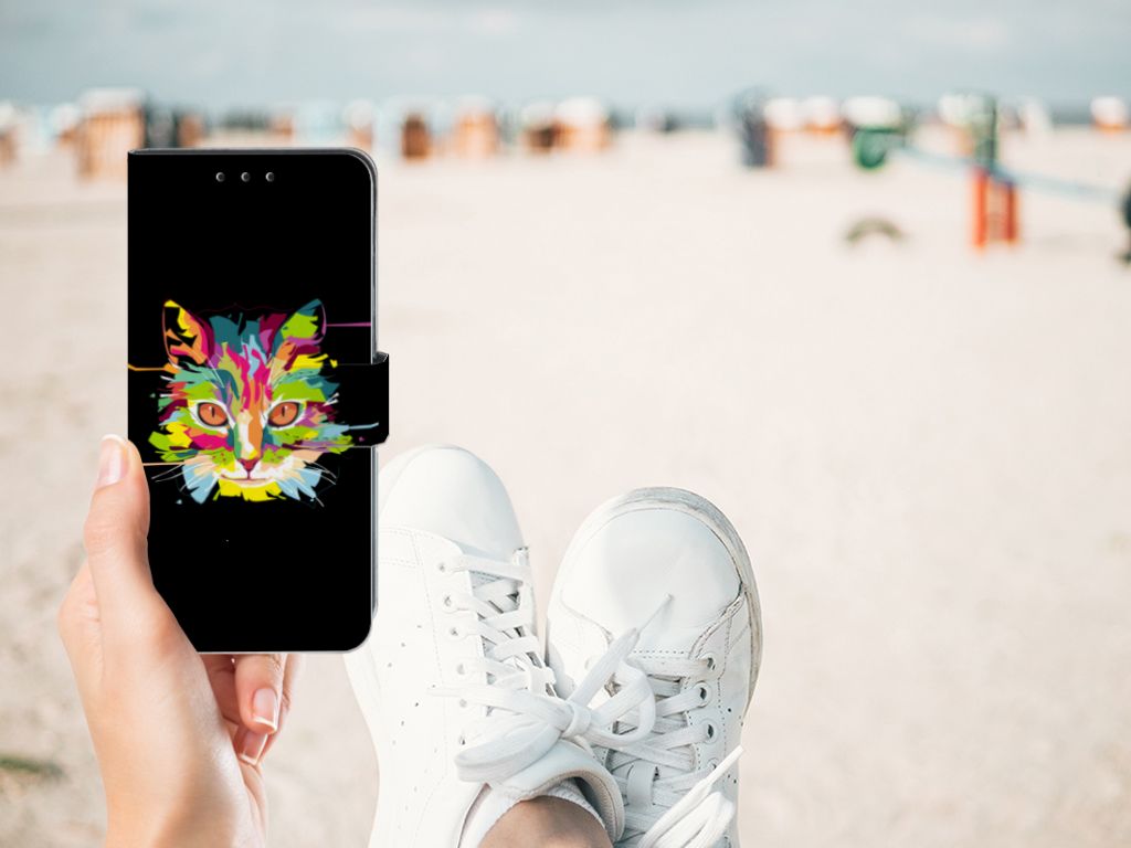 Xiaomi Redmi 8A Leuk Hoesje Cat Color