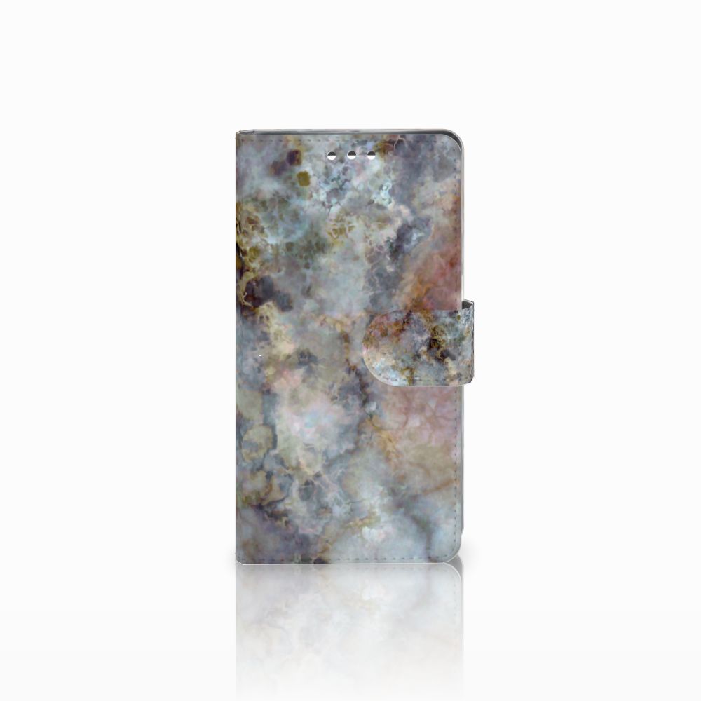 Sony Xperia XZ1 Bookcase Marmer Grijs