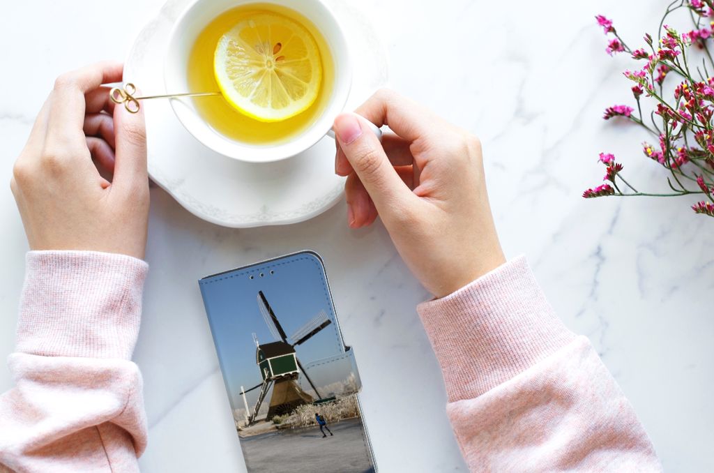 Samsung Galaxy M10 Flip Cover Schaatsers