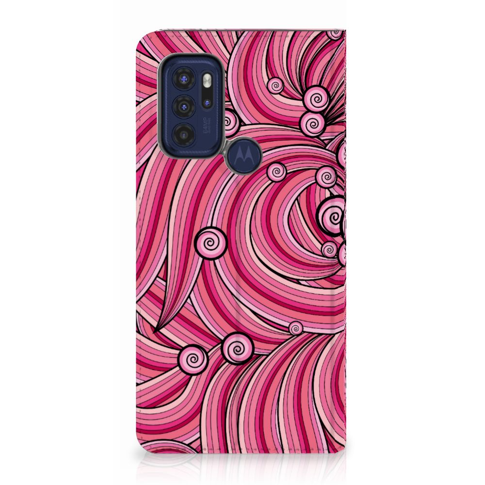 Motorola Moto G60s Bookcase Swirl Pink - B2C Telecom
