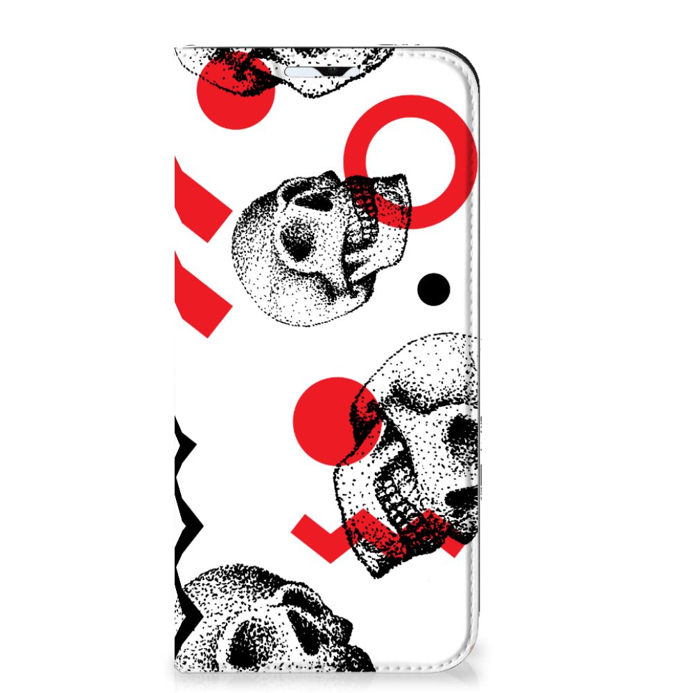 Mobiel BookCase Samsung Galaxy A23 Skull Red - B2C Telecom
