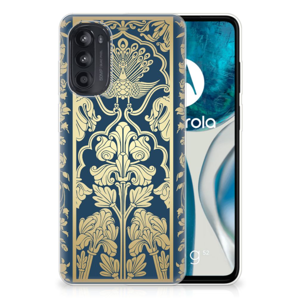 Motorola Moto G52/G82 TPU Case Beige Flowers