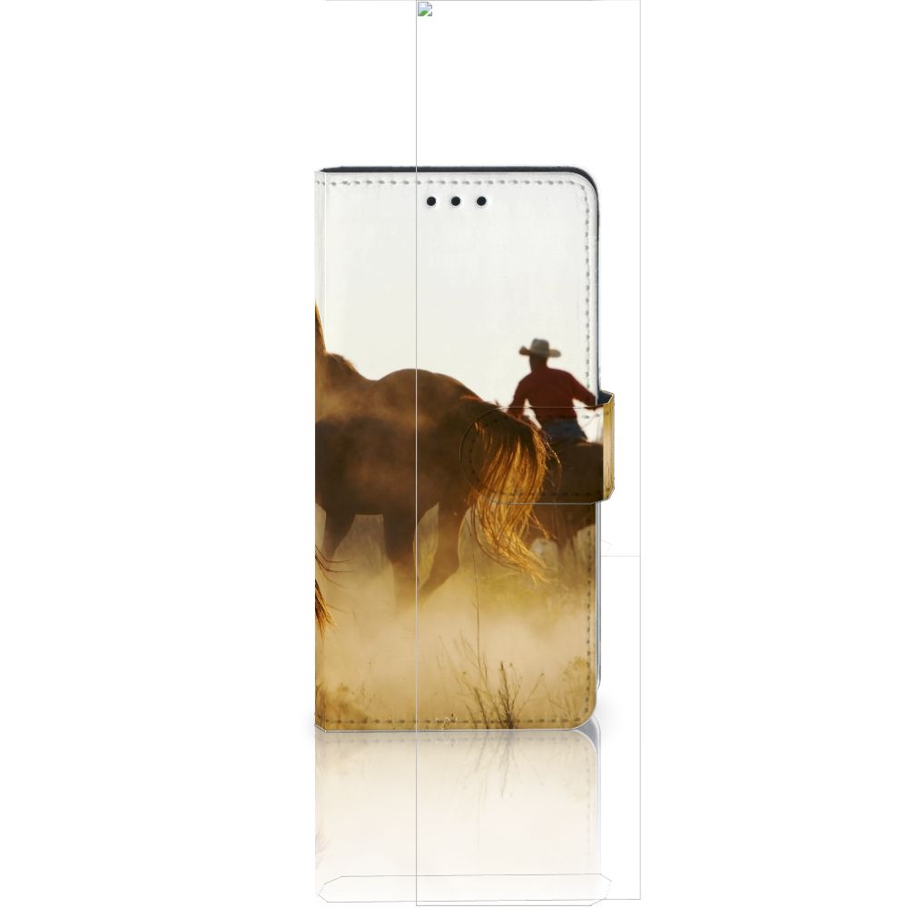 Huawei Ascend P8 Lite Telefoonhoesje met Pasjes Design Cowboy
