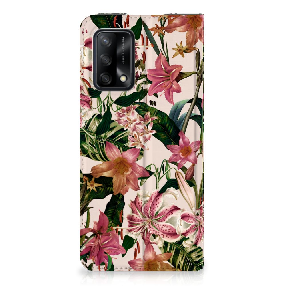 OPPO A74 4G Smart Cover Flowers - B2C Telecom