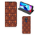 Motorola Moto G9 Play Hoesje met Magneet Batik Brown - B2C Telecom