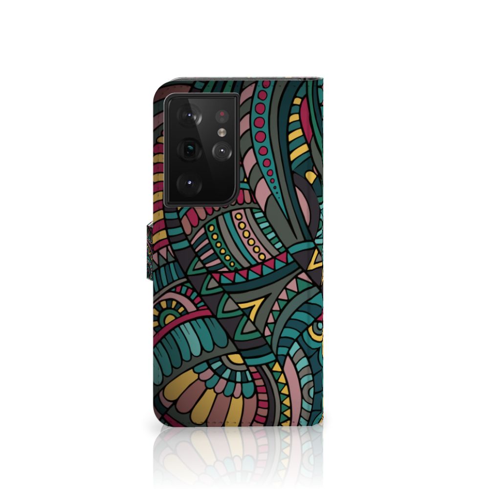 Samsung Galaxy S21 Ultra Telefoon Hoesje Aztec