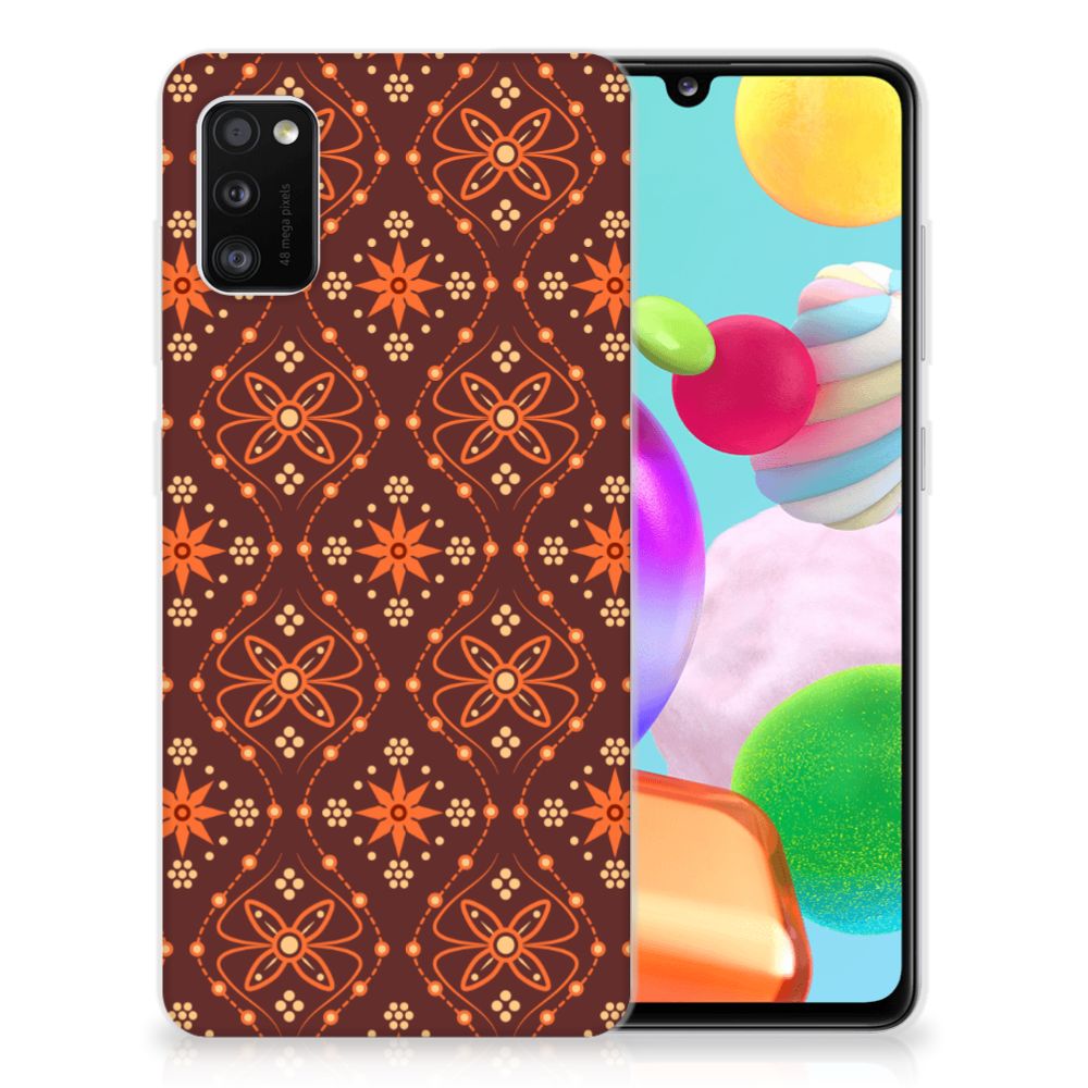 Samsung Galaxy A41 TPU bumper Batik Brown