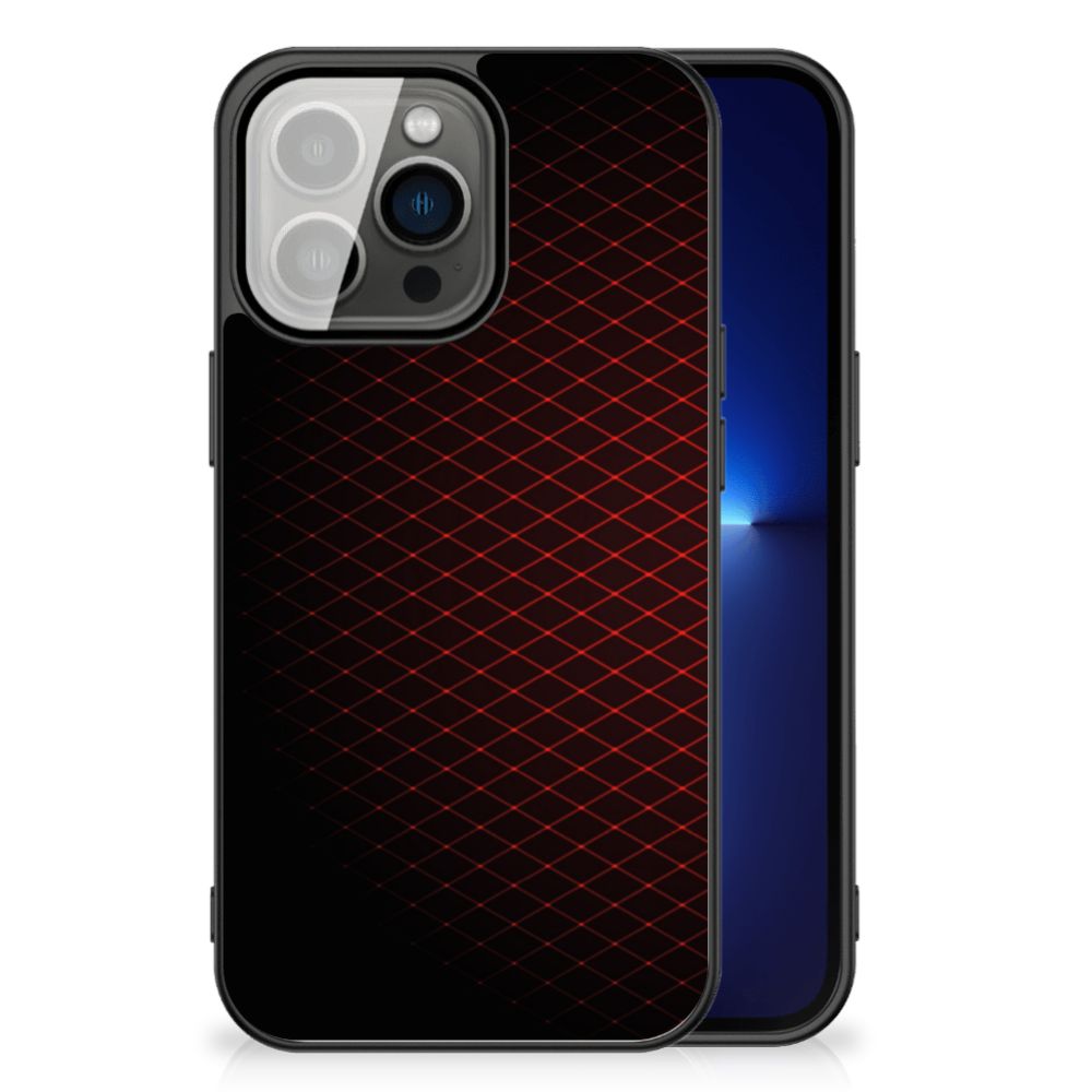 iPhone 13 Pro Back Case Geruit Rood B2C Telecom