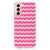 Samsung Galaxy S21 FE Doorzichtige Silicone Hoesje Waves Pink B2C Telecom