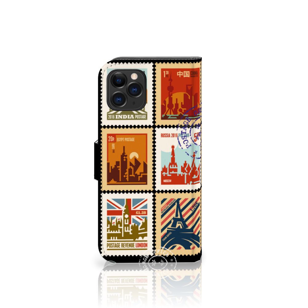 Apple iPhone 11 Pro Flip Cover Postzegels