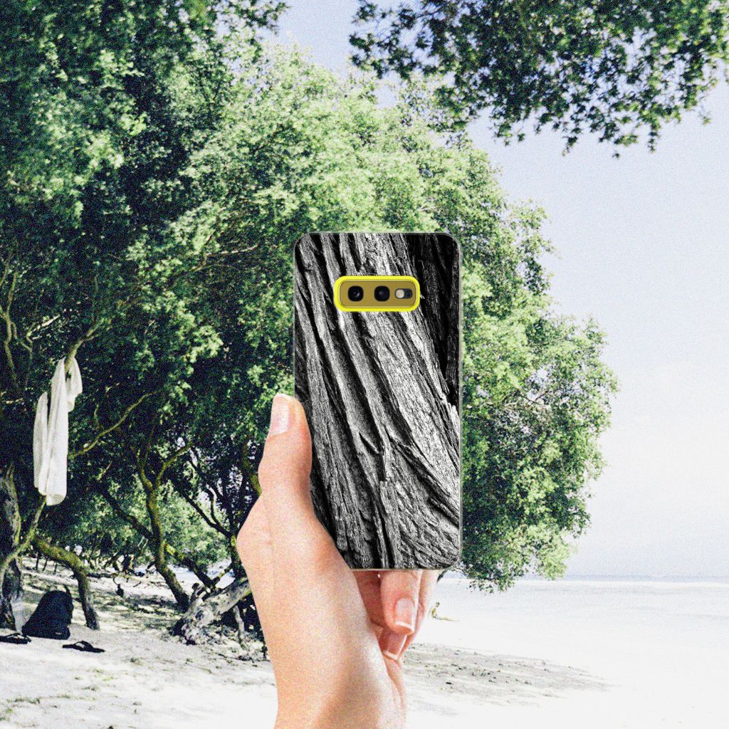 Bumper Hoesje Samsung Galaxy S10e Boomschors Grijs