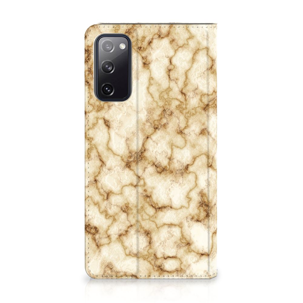 Samsung Galaxy S20 FE Standcase Marmer Goud - B2C Telecom