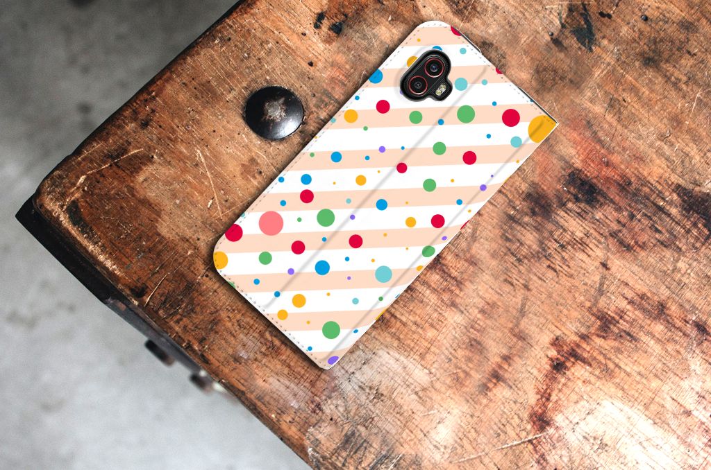 Samsung Galaxy Xcover 6 Pro Hoesje met Magneet Dots - B2C Telecom