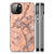 Apple iPhone 13/14 Marmeren Print Telefoonhoesje Marmer Oranje