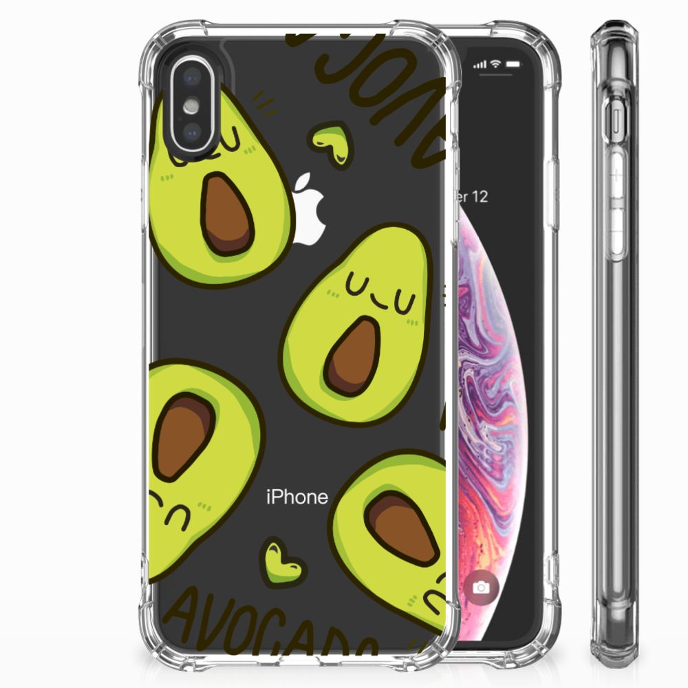 Apple iPhone X | Xs Stevig Bumper Hoesje Avocado Singing