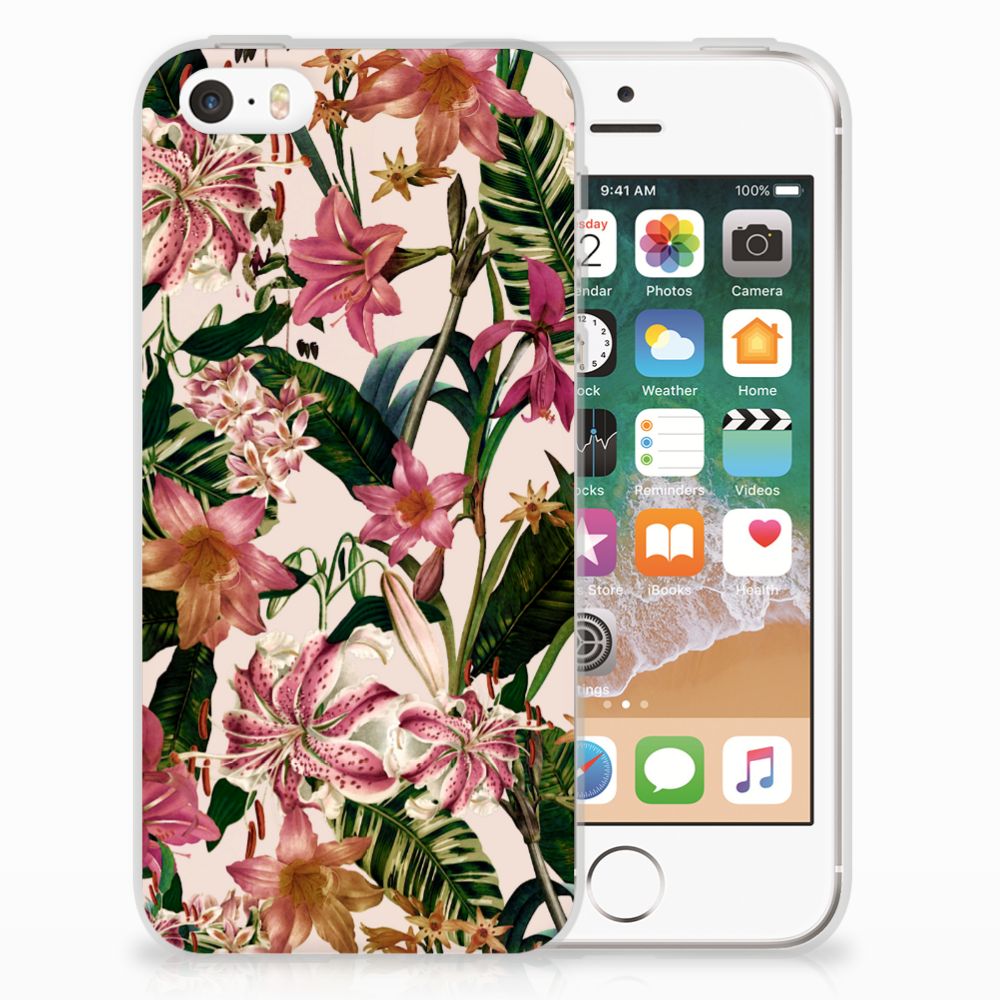 Apple iPhone SE | 5S TPU Case Flowers