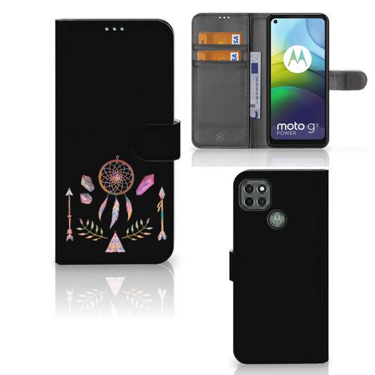 Motorola Moto G9 Power Leuk Hoesje Boho Dreamcatcher