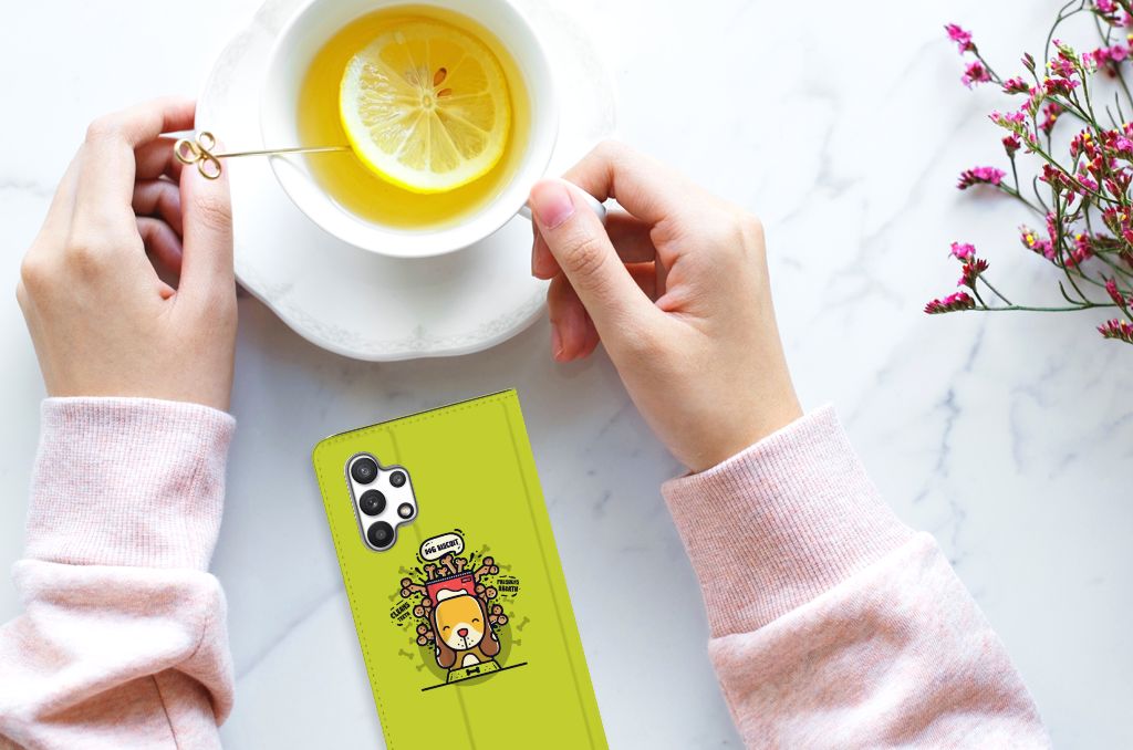 Samsung Galaxy A32 4G | A32 5G Enterprise Editie Magnet Case Doggy Biscuit - B2C Telecom