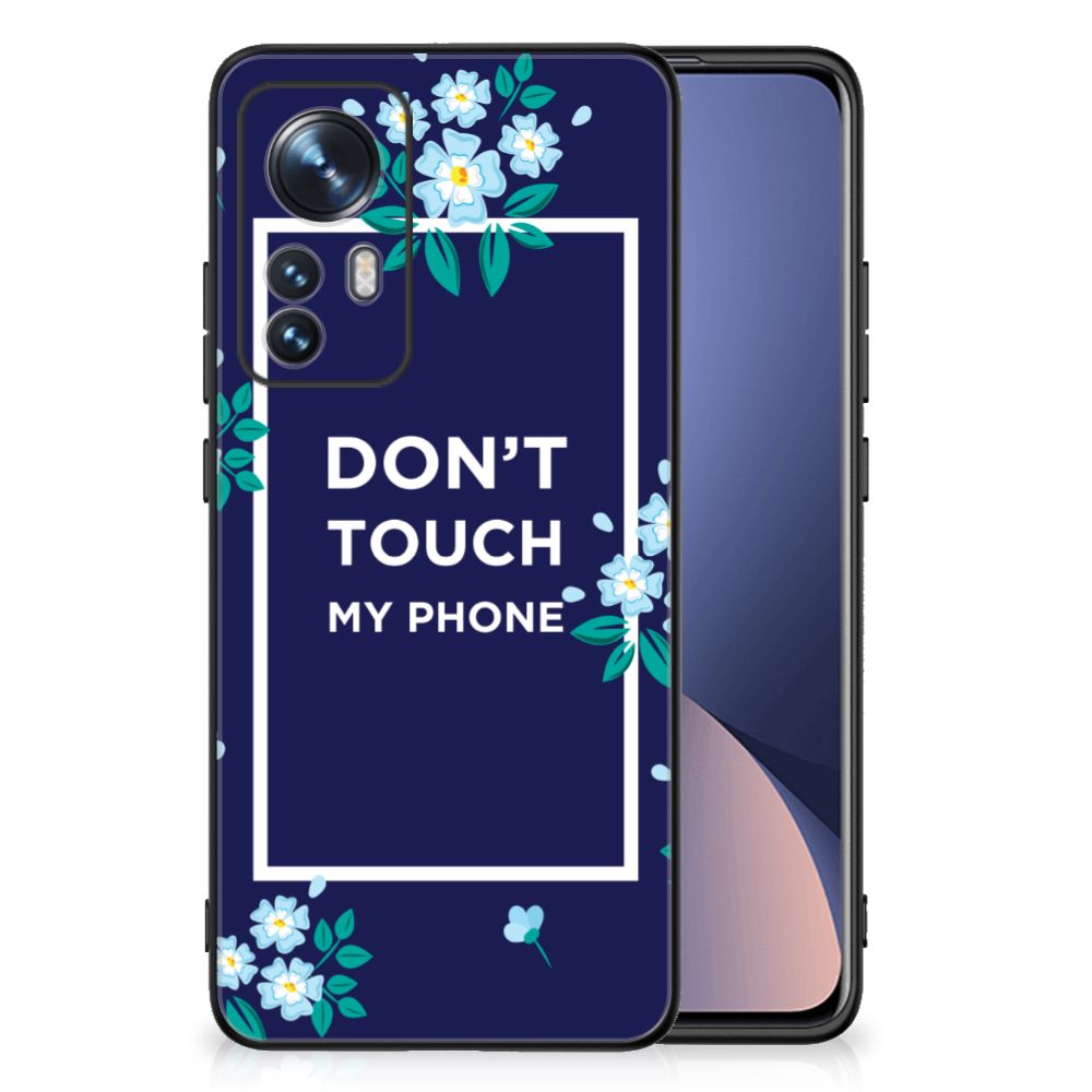 Xiaomi 12 | 12X Telefoon Hoesje Flowers Blue DTMP