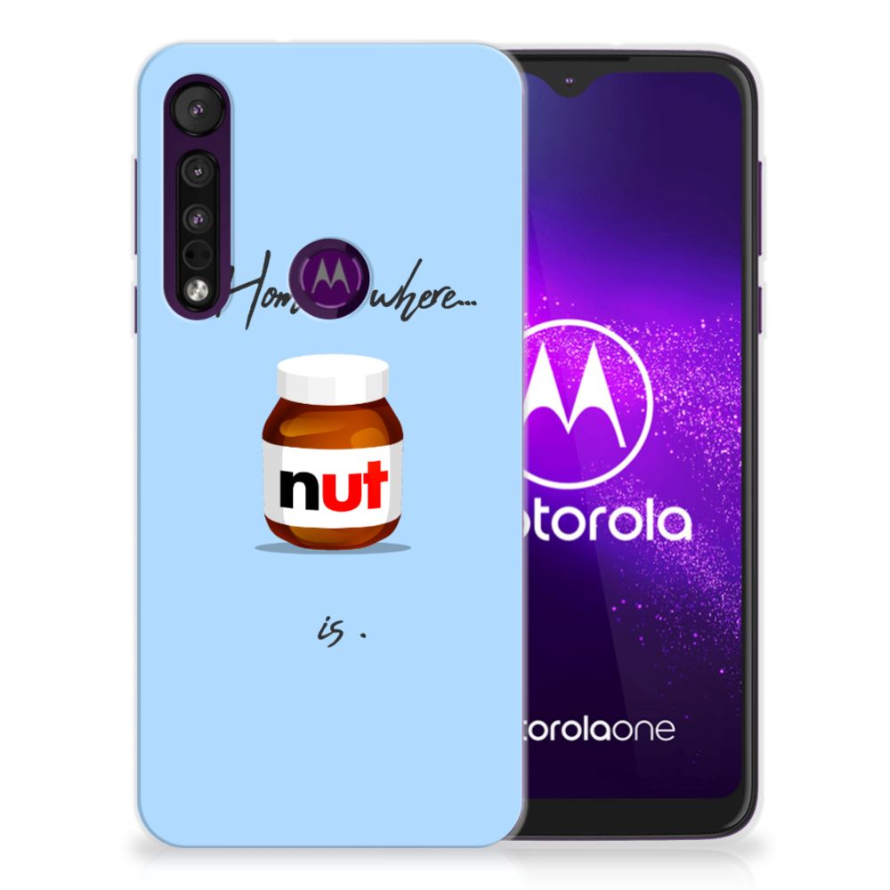 Motorola One Macro Siliconen Case Nut Home