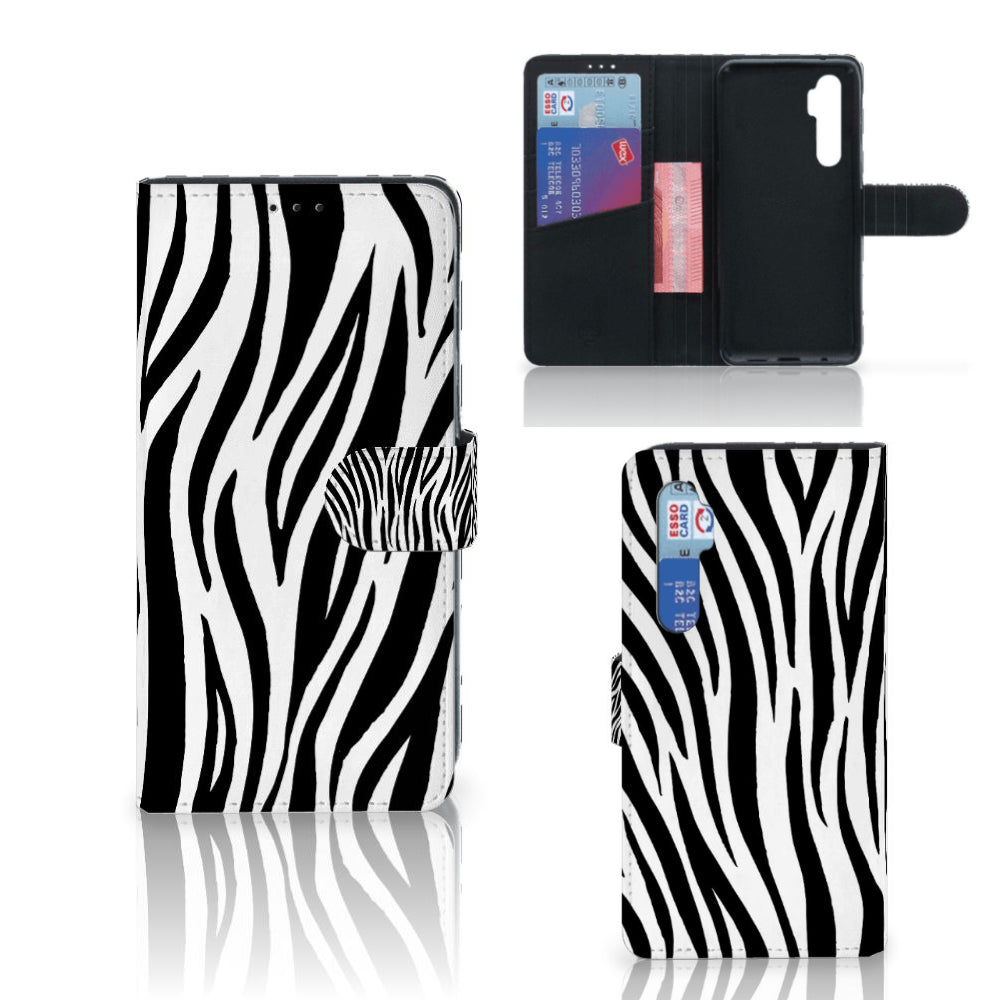 Xiaomi Mi Note 10 Lite Telefoonhoesje met Pasjes Zebra