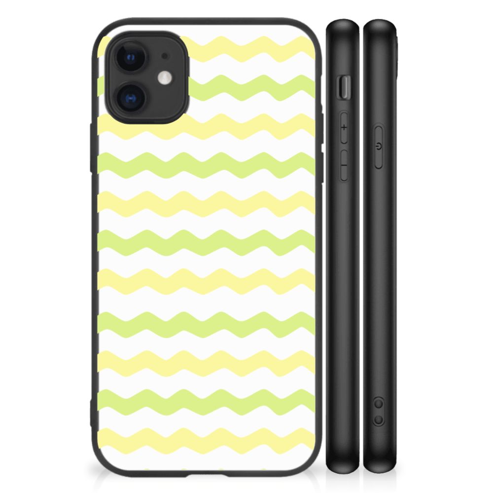 iPhone 11 Back Case Waves Yellow B2C Telecom