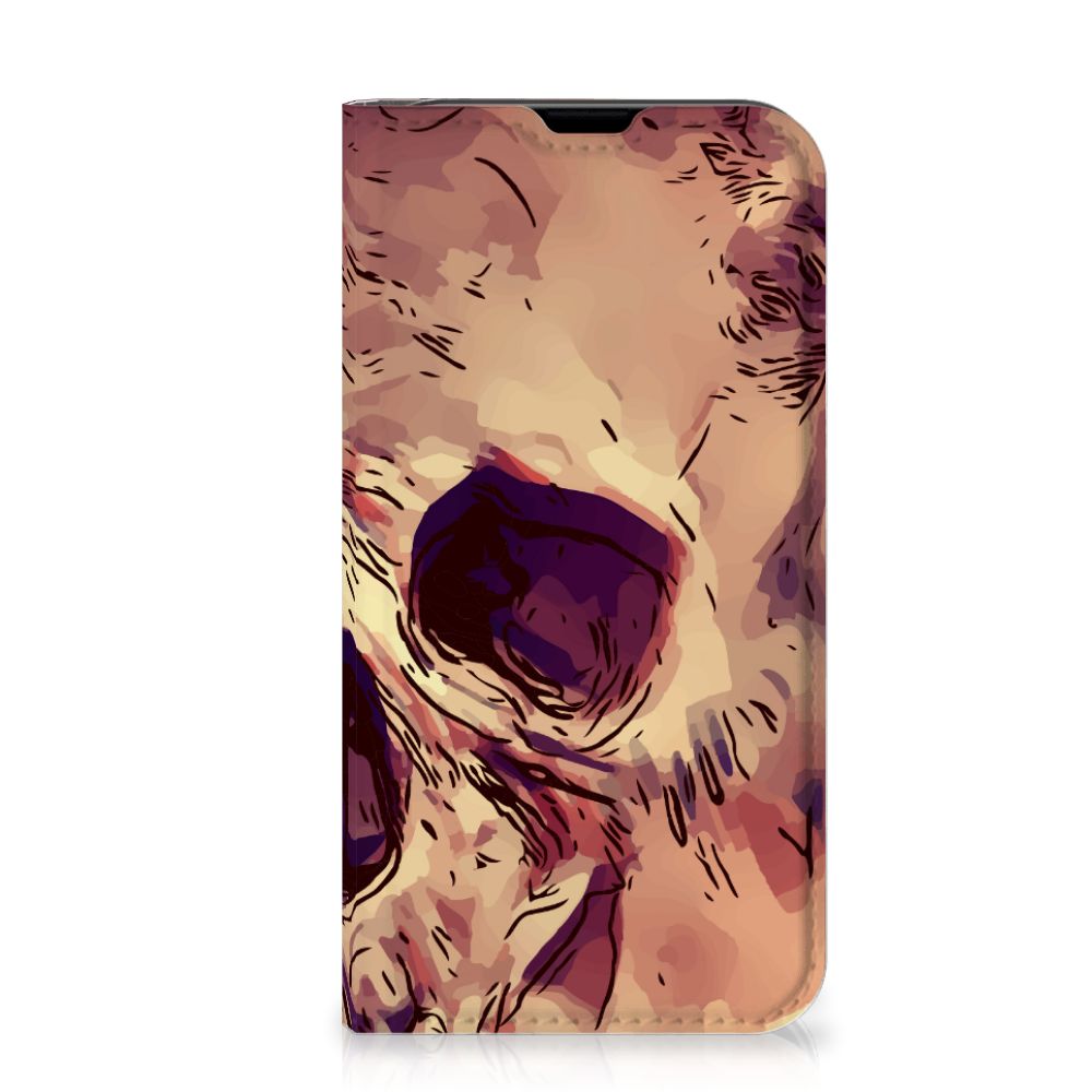 Mobiel BookCase iPhone 13 Mini Skullhead - B2C Telecom