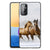 Samsung Galaxy M52 Dierenprint Telefoonhoesje Paarden B2C Telecom