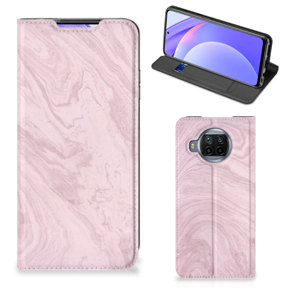 Xiaomi Mi 10T Lite Standcase Marble Pink - Origineel Cadeau Vriendin