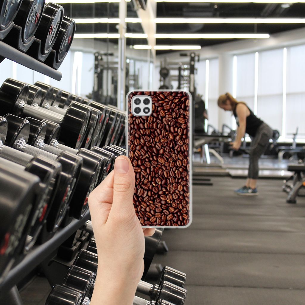 Samsung Galaxy A22 5G Siliconen Case Koffiebonen B2C Telecom