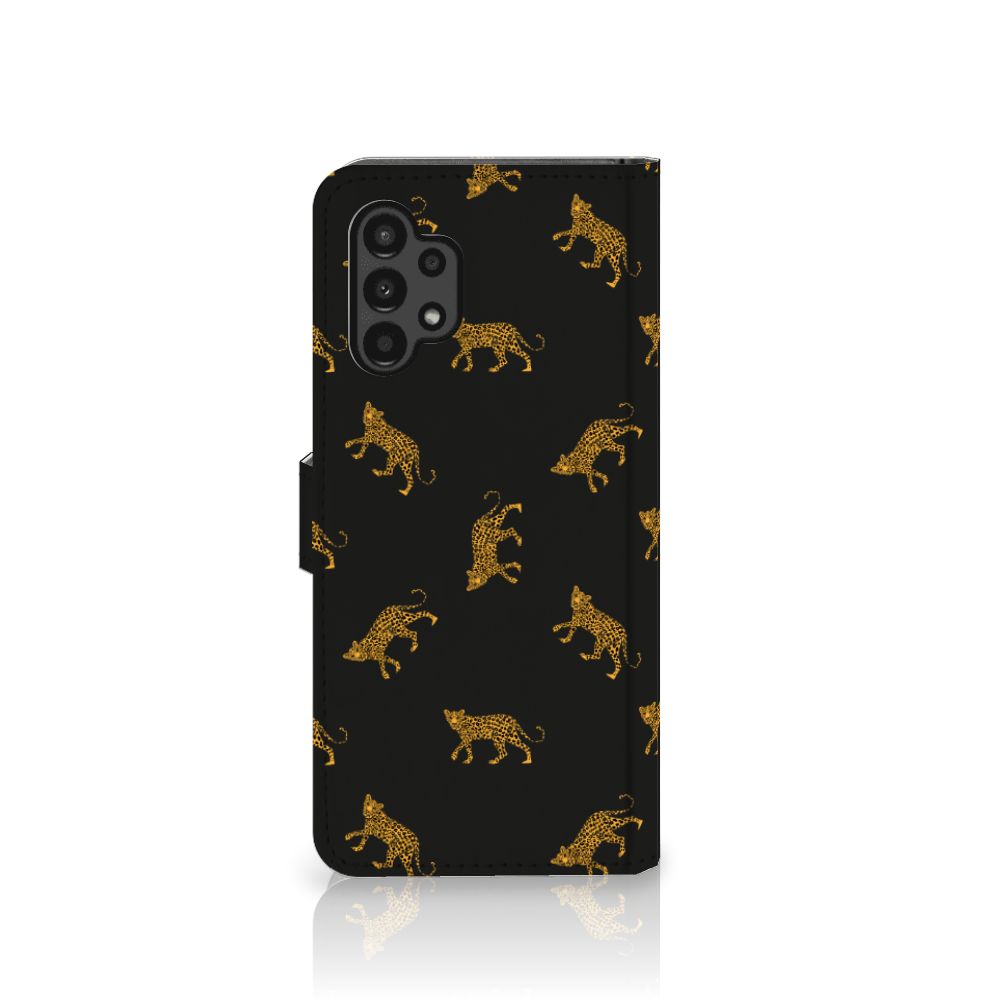 Telefoonhoesje met Pasjes voor Samsung Galaxy A13 (4G) Leopards