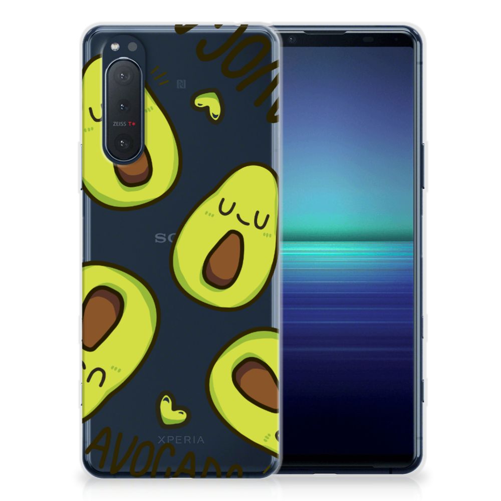 Sony Xperia 5II Telefoonhoesje met Naam Avocado Singing B2C Telecom