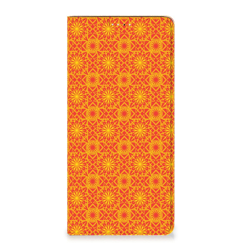 Samsung Galaxy A33 5G Hoesje met Magneet Batik Oranje - B2C Telecom