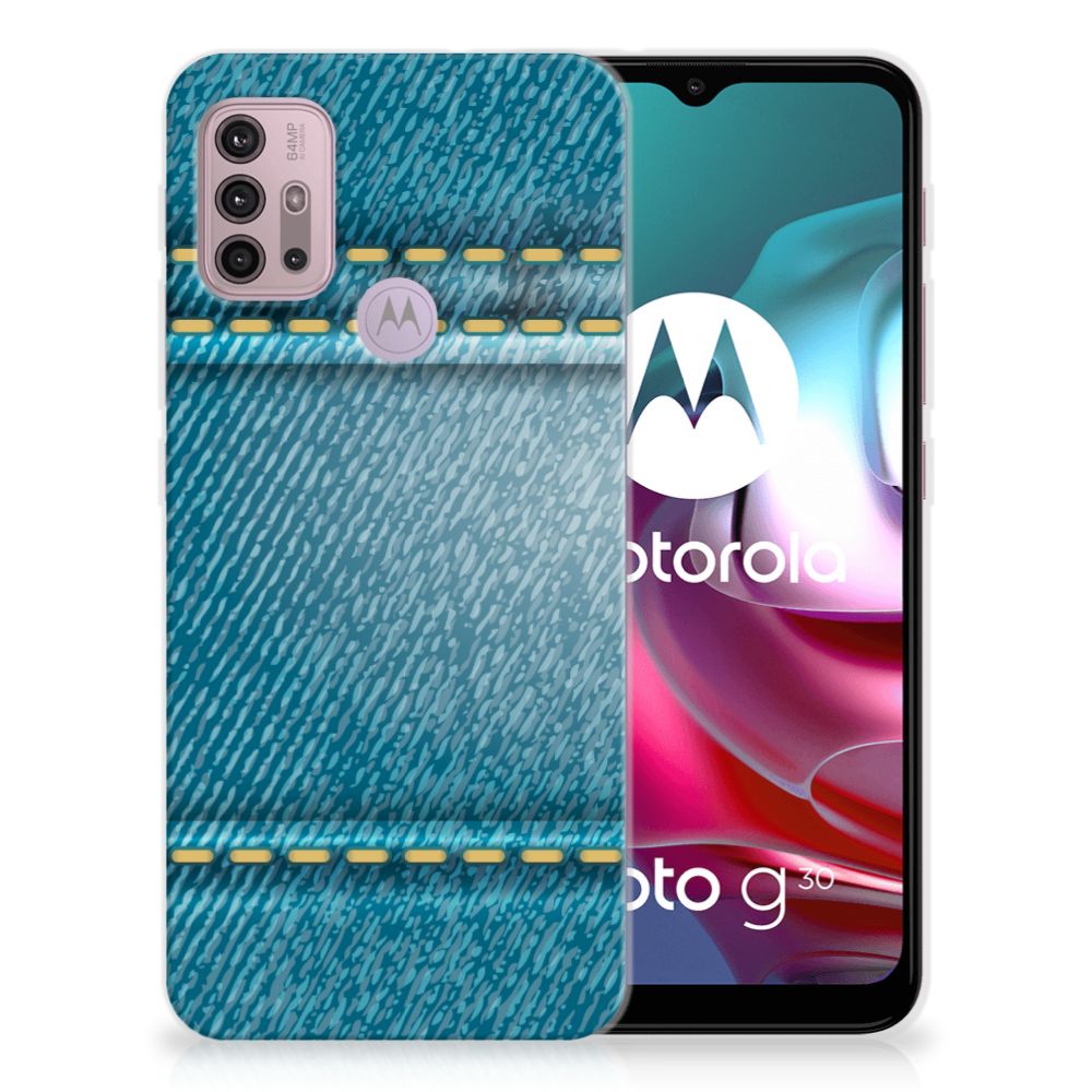 Motorola Moto G30 | G10 Silicone Back Cover Jeans