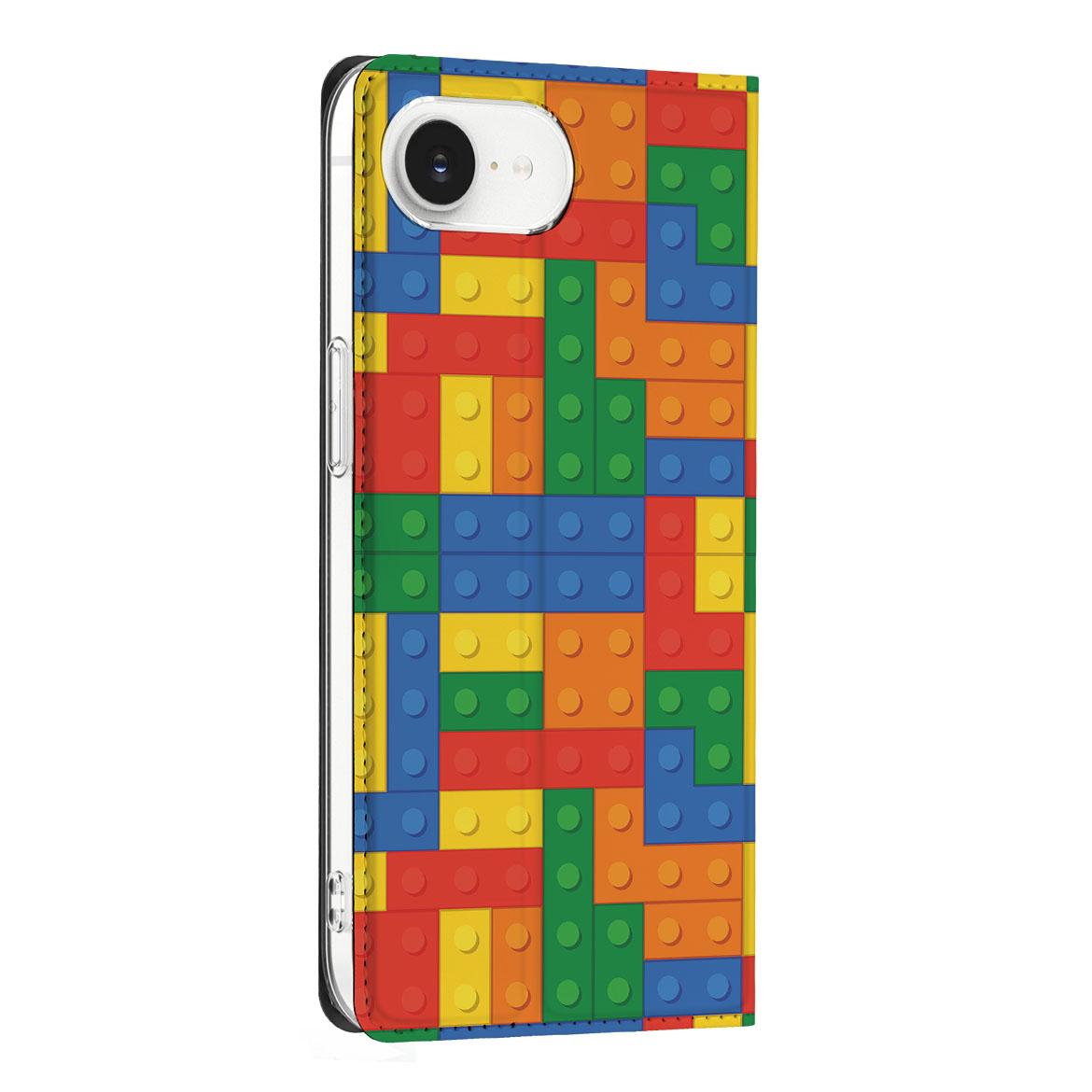 Apple iPhone 16e Hoesje met Magneet Blokken - Blokken design - Afbeelding 4