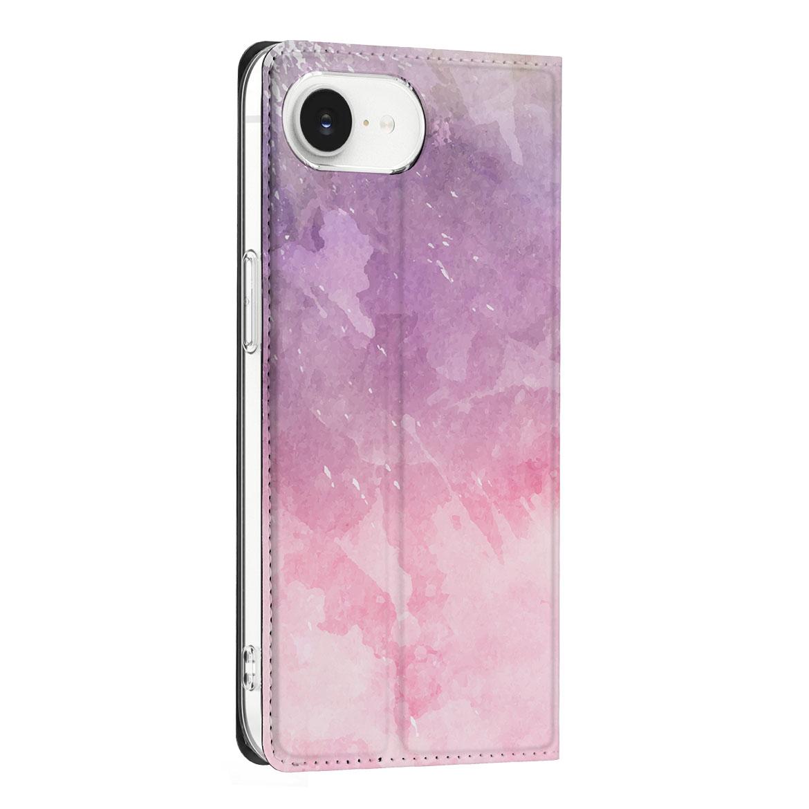Bookcase voor Apple iPhone 16e Pink Purple Paint - Pink Purple Paint design - Afbeelding 4