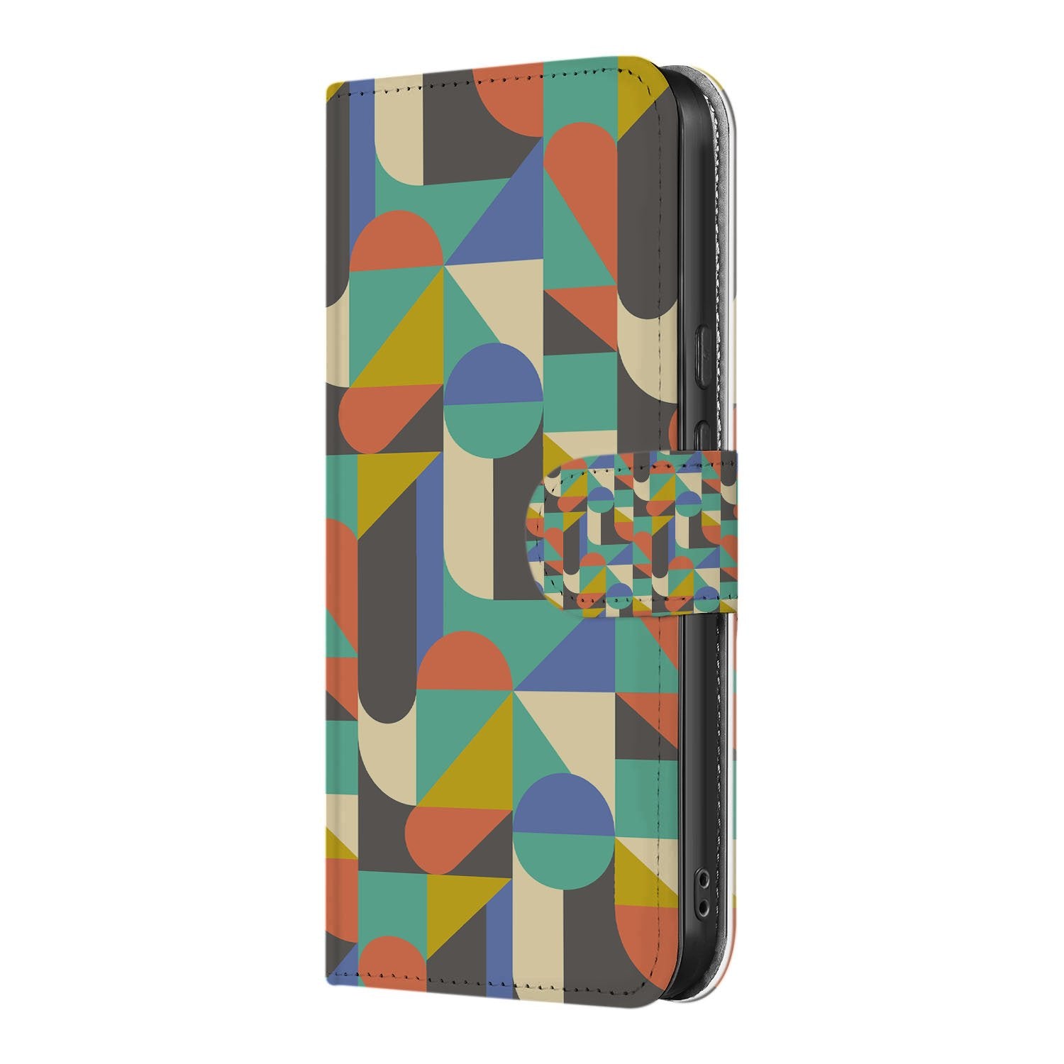 Google Pixel 10 Pro Telefoonhoesje Funky Retro geometrisch design zijaanzicht